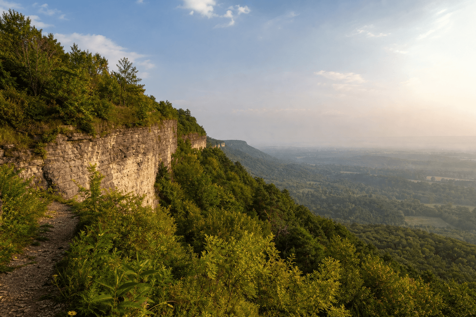 Niagara Escarpment conservation and trails near Milton