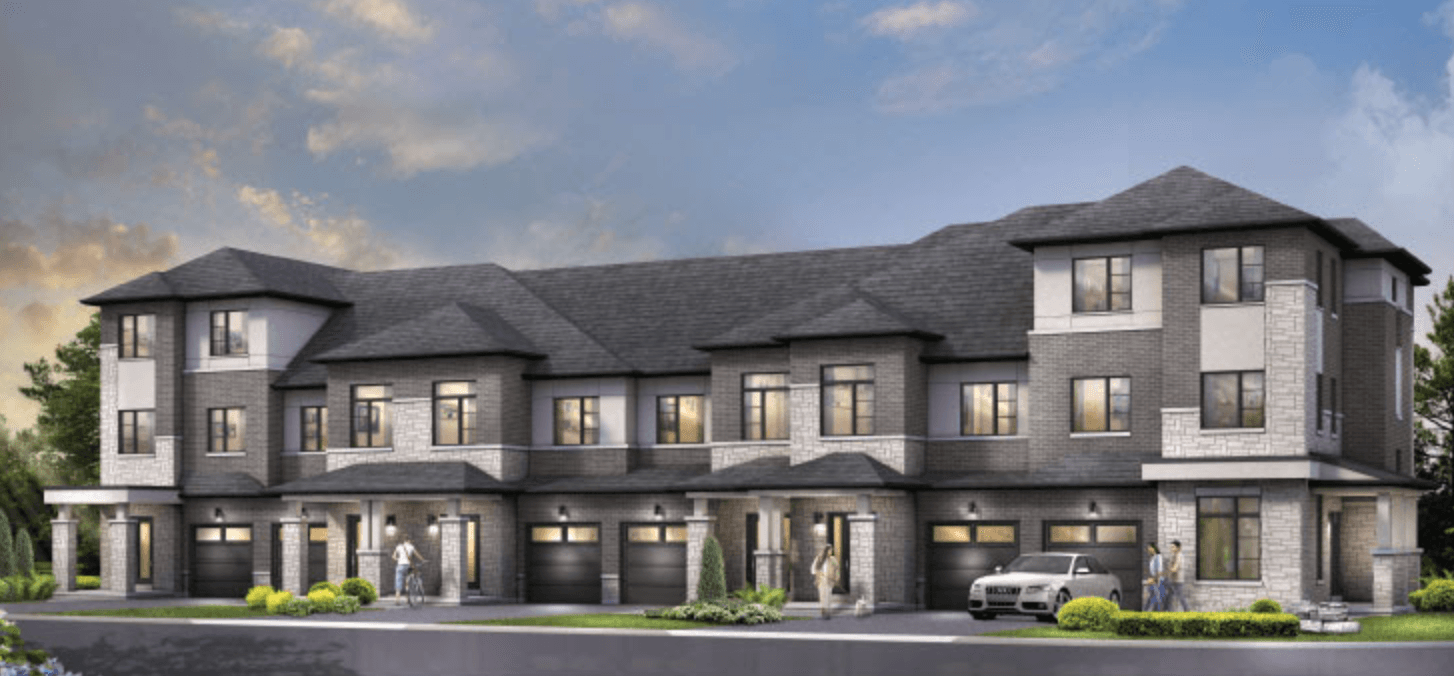 The Enclave Milton Townhomes by Sundial Homes — community rendering